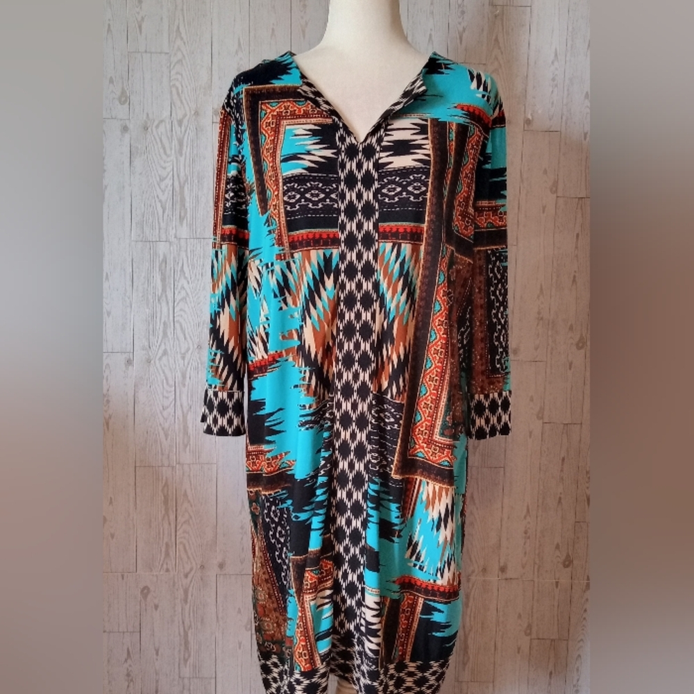 cb Signature Camry Southwestern Print Women's Size XL